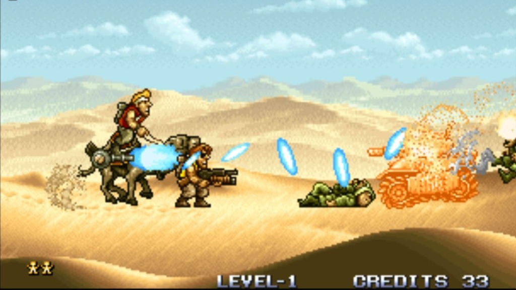 A screenshot from Metal Slug 3.