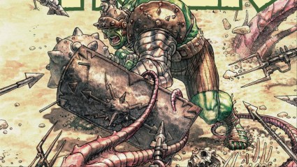Hulk in gladiator gear surrounded by tentacles