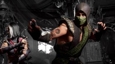 Mortal Kombat 1 Reptile Fatal Blow animation