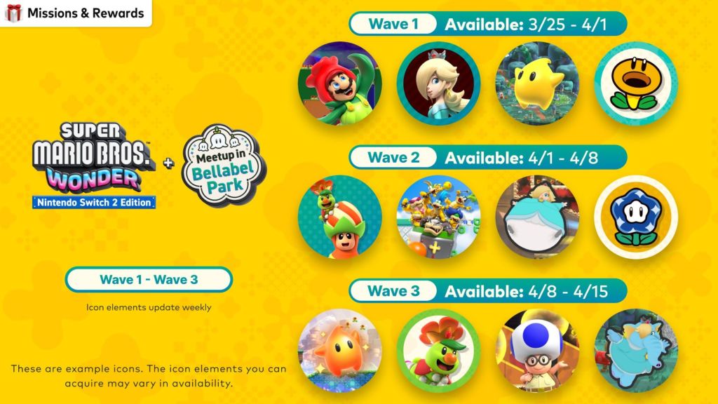 NSO Super Mario Bros. Wonder Icons