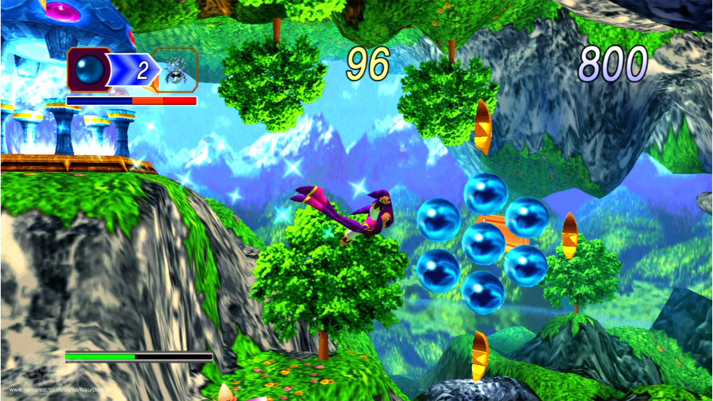 A screenshot from Nights into Dreams HD on PlayStation Network.