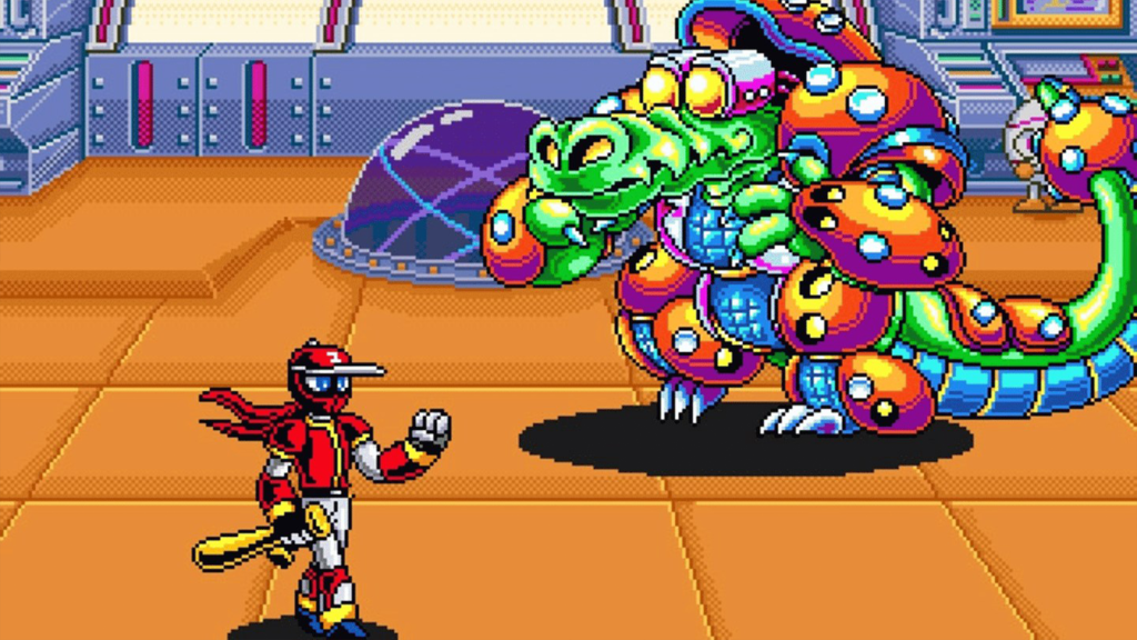 A screenshot from Ninja Baseball Bat Man.