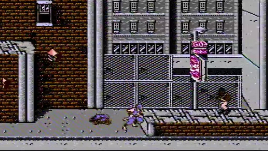A screenshot from Ninja Gaiden on the NES.