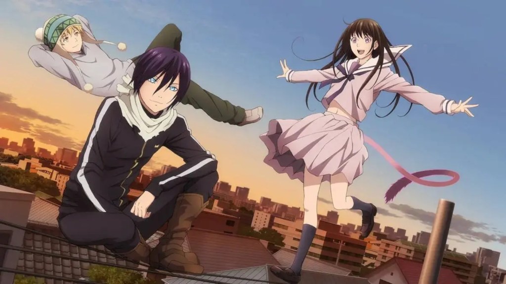 Yukine, Yato, and Hiyori in Noragami