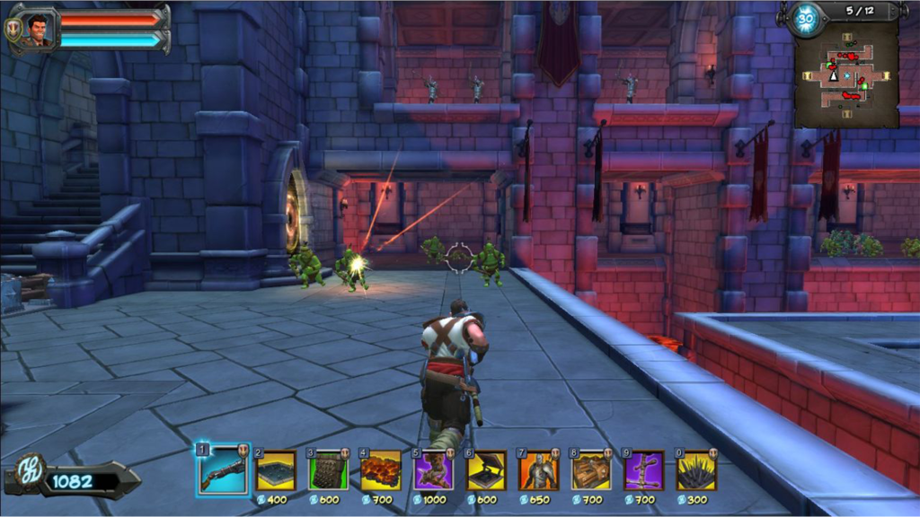 A screenshot from Orcs Must Die! 2.