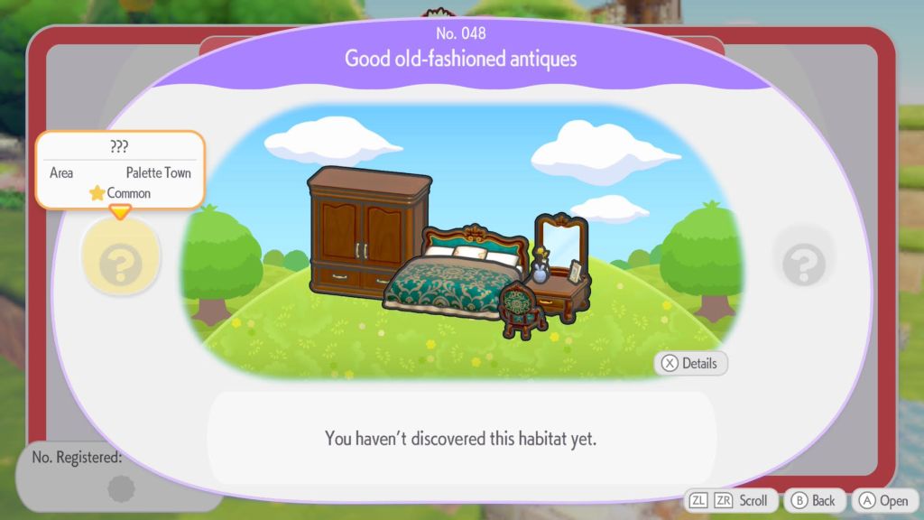 Palette Town Specific Habitats and Pokemon