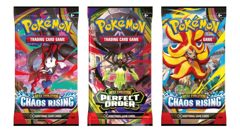 Pokemon TCG Mega Evolution Chaos Rising Booster Art