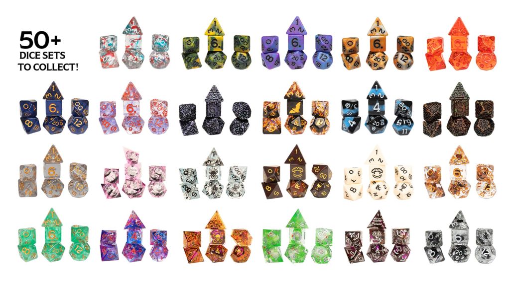 Ravenloft Dice Treasure Packs Dice Options