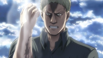 Reiner's arm healing in Attack on Titan Season 2