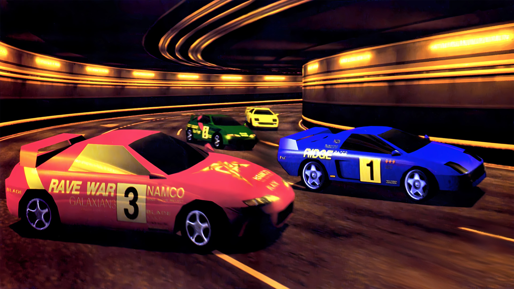 A screenshot from Ridge Racer 2.