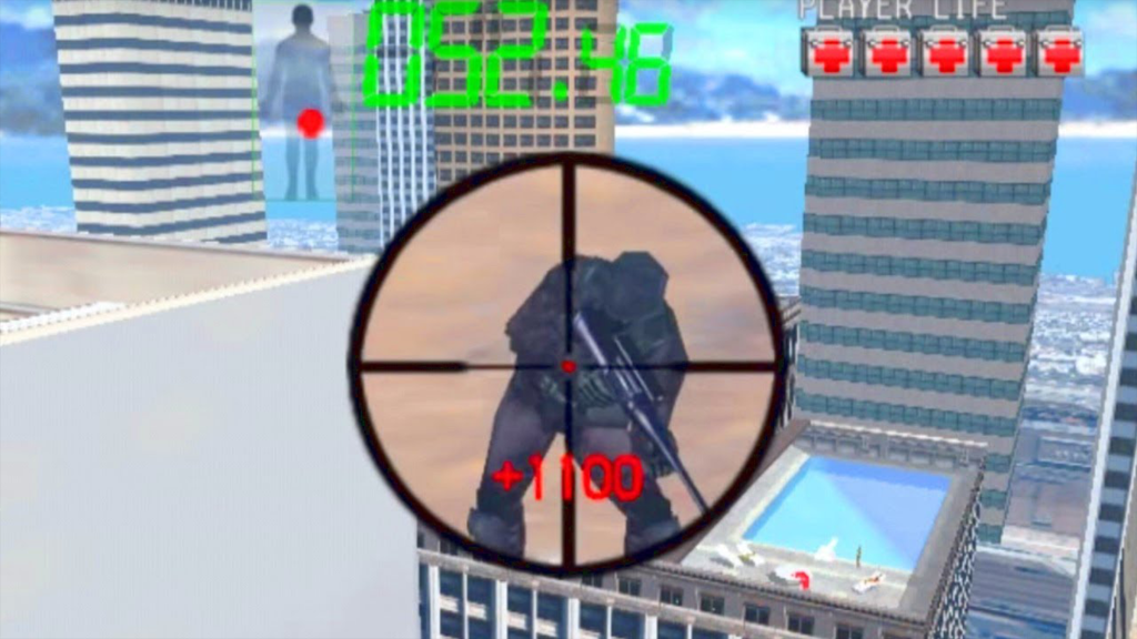 A screenshot from Silent Scope.