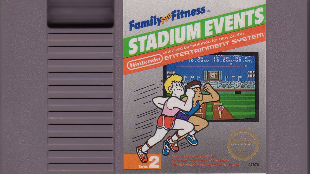 The NES cartridge for Stadium Events.