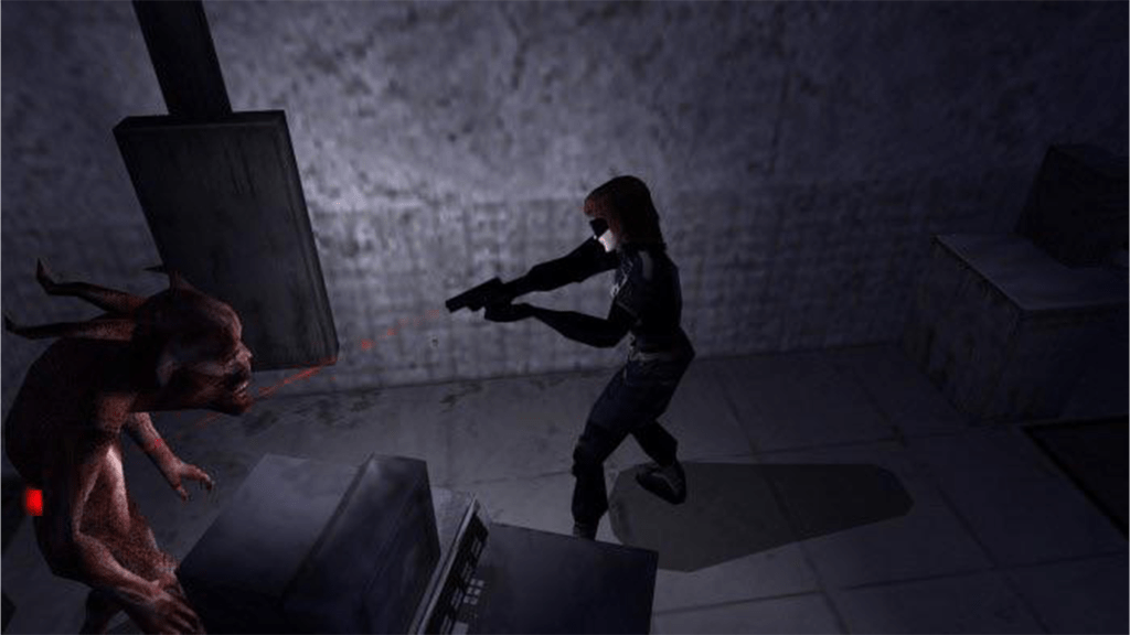 A screenshot from The Ring: Terror's Realm on the Sega Dreamcast.