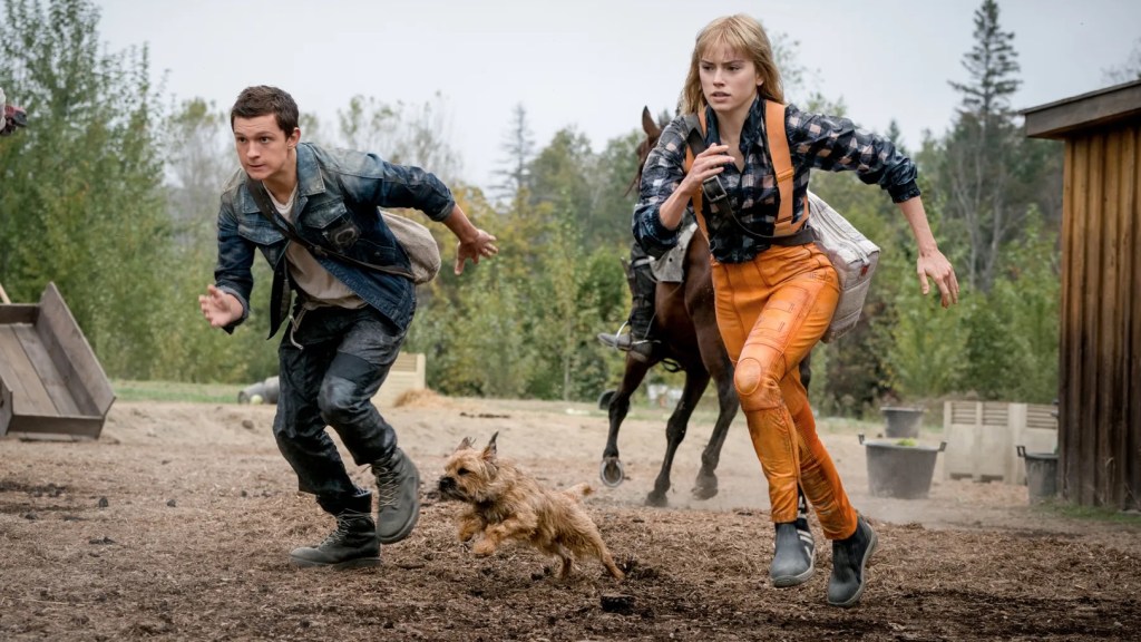 Tom Holland and Daisy Ridley in Chaos Walking