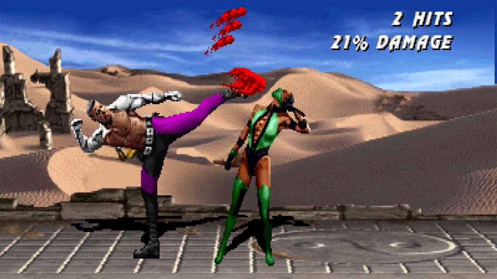 A screenshot from Ultimate Mortal Kombat 3.