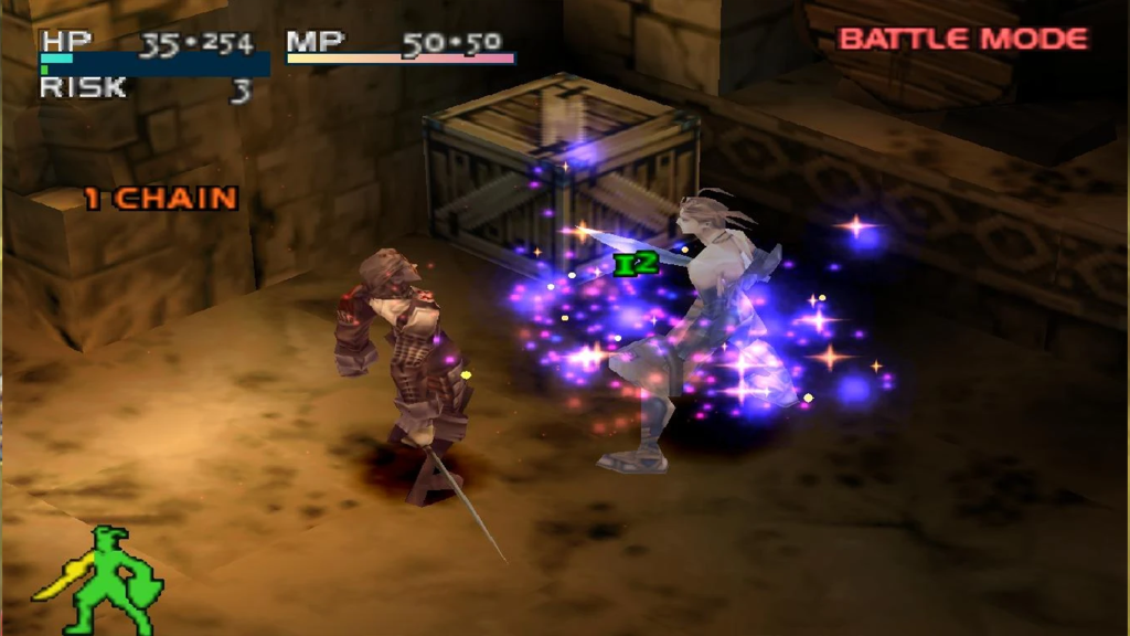 A screenshot from Vagrant Story.