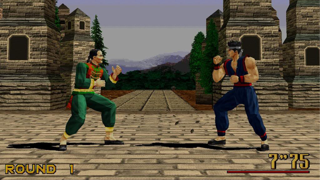 A screenshot from Virtua Fighter 2.