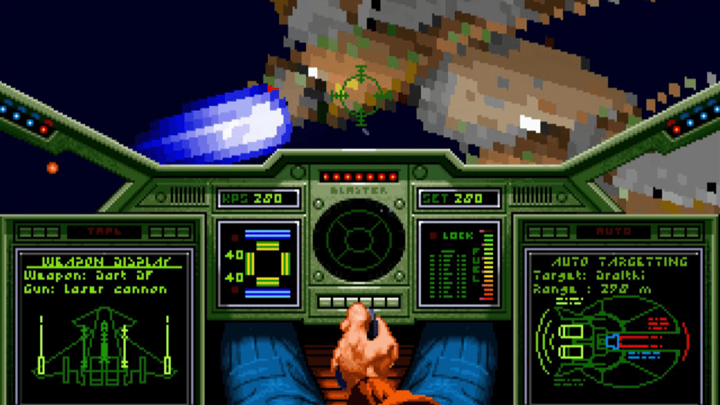 A screenshot from Wing Commander.