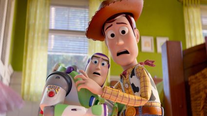 Woody and Buzz in Toy Story