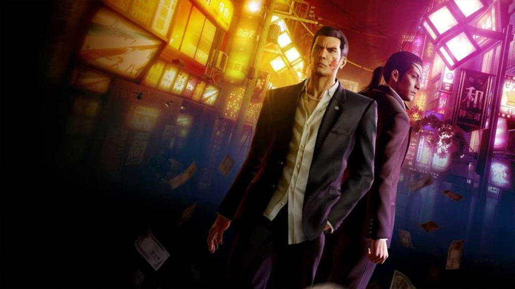 Promotional art from Yakuza 0 Director's Cut on the Nintendo Switch 2.