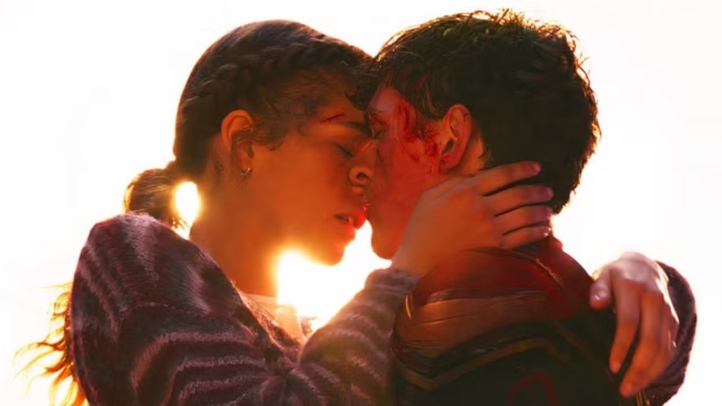 Zendaya and Tom Holland in SpiderMan
