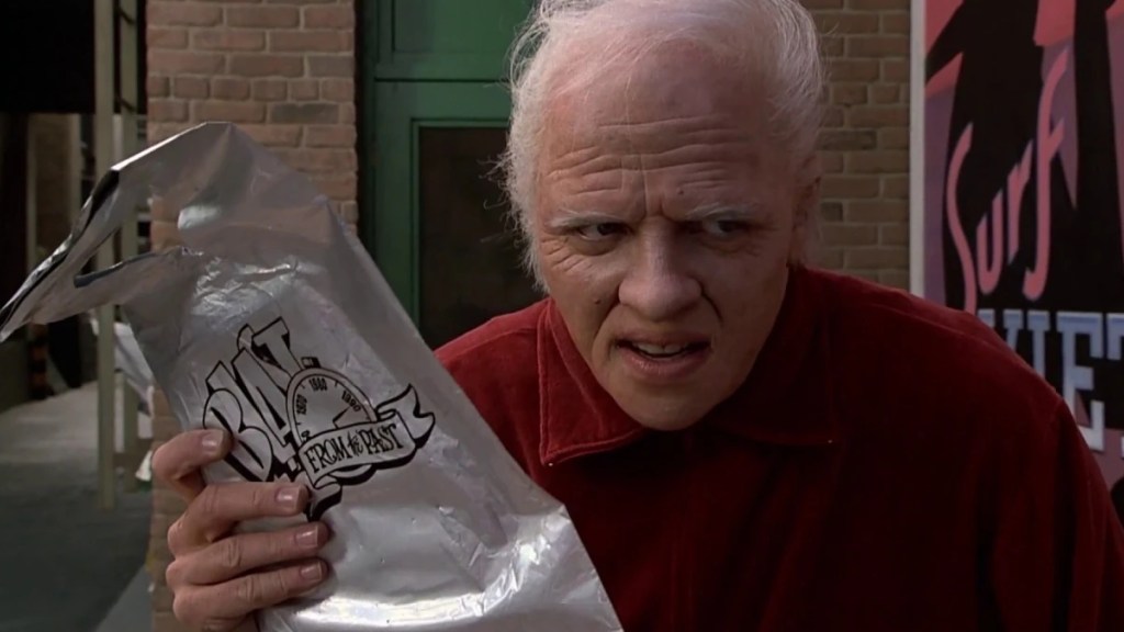 Old Biff Tannen in Back to the Future Part II