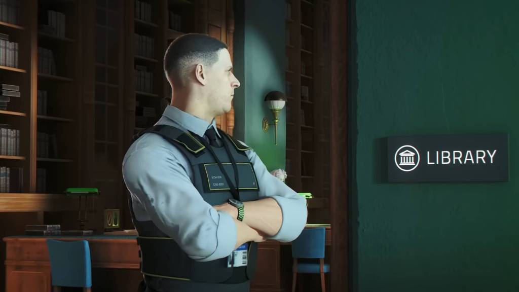 Oficial em 007 First Light em uma biblioteca restrita