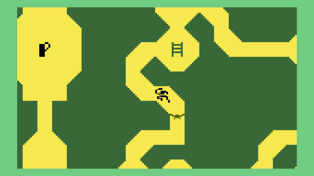 A screenshot from Advanced Dungeons & Dragons: Cloudy Mountain on the Intellivision.