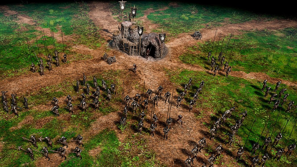 A group of Uruk-hai in Battle for Middle Earth 2.