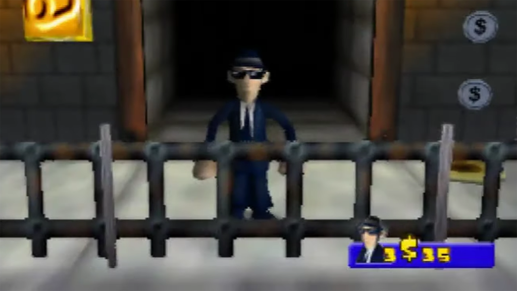 A screenshot from Blues Brothers 2000 on the Nintendo 64.