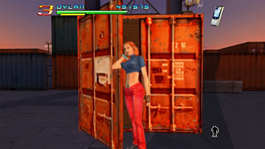 A screenshot from Charlie's Angels on the Nintendo GameCube.