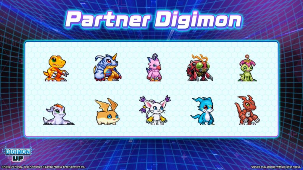 Digimon Up Partner Digimon