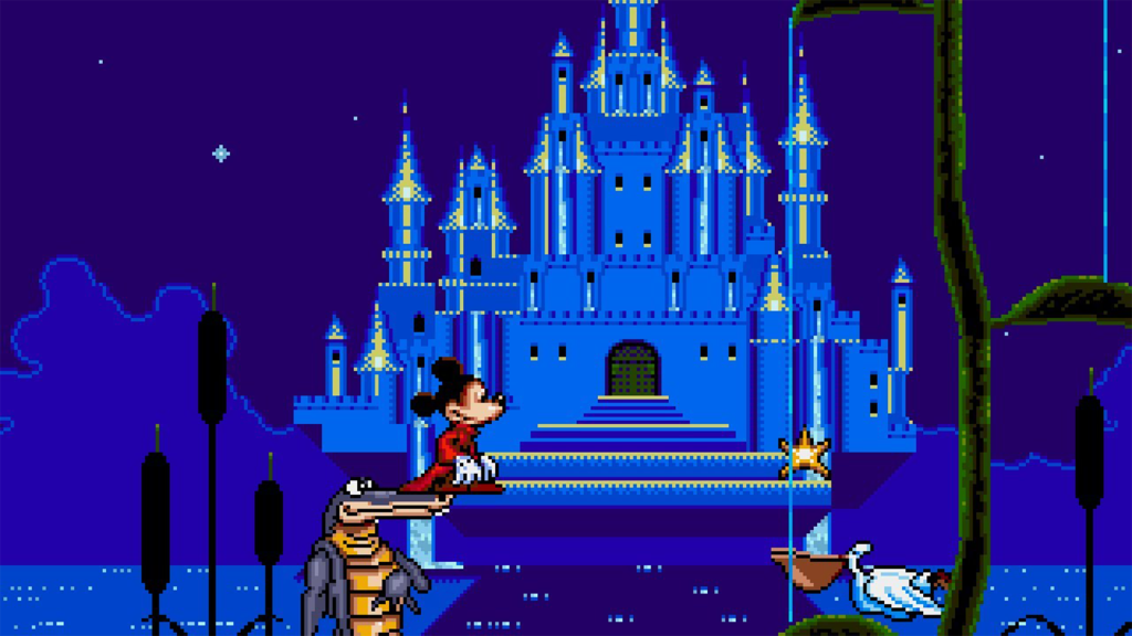 A screenshot from Fantasia on the Sega Genesis.