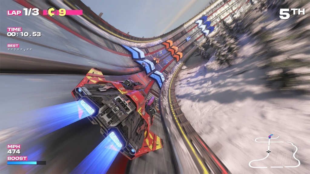 A screenshot from Fast Fusion on the Nintendo Switch 2.