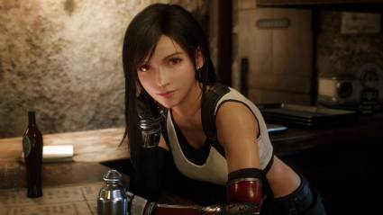 Final Fantasy 7 Tifa at Seventh Heaven bar