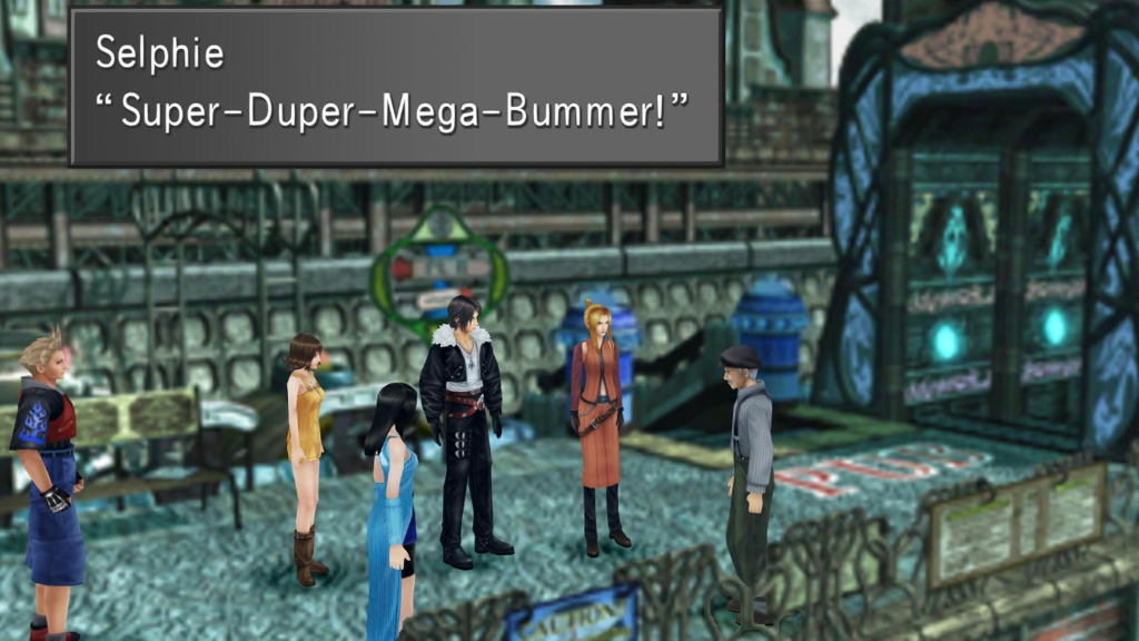 A screenshot from Final Fantasy VIII on the Sony PlayStation.