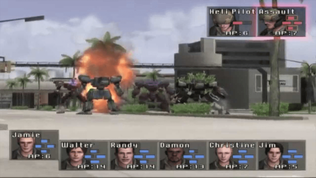 A screenshot from Front Mission 5: Scars Of The War.