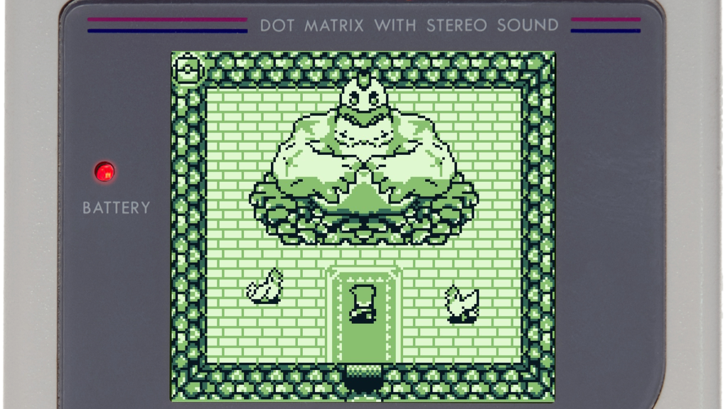 A screenshot from Glory Hunters on the Nintendo Game Boy.