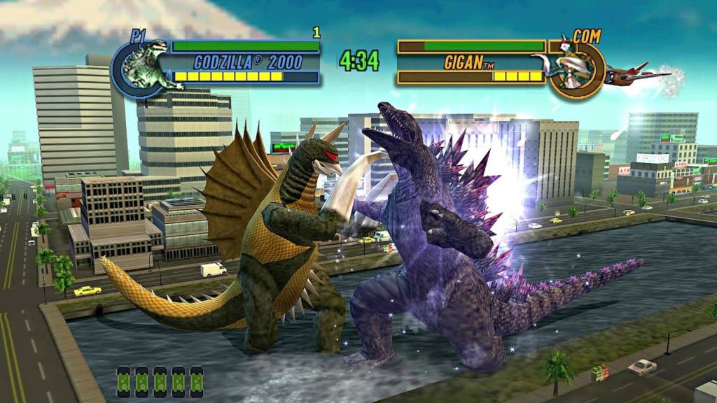 Godzilla Save the Earth Godzilla vs Gigan battle