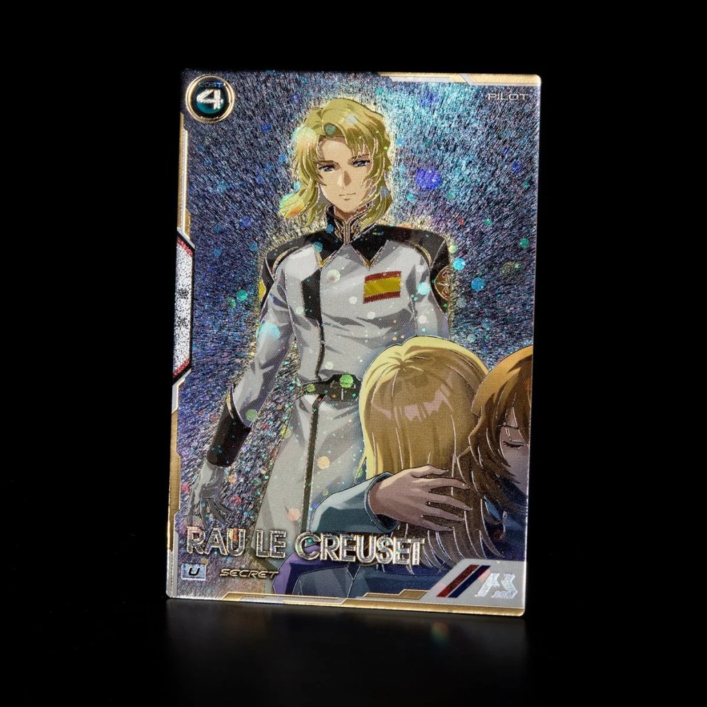 Rau Le Creuset em um card colecionável de Gundam SEED