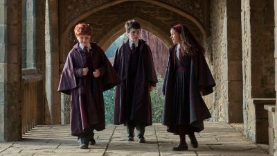 Harry Potter with Ron and Hermione