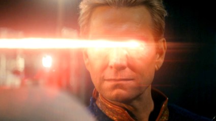 Homelander using heat vision in The Boys Season 5