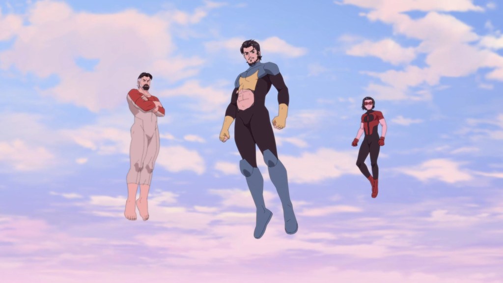 Nolan, Mark, and Oliver in Invincible Season 4, Episode 6