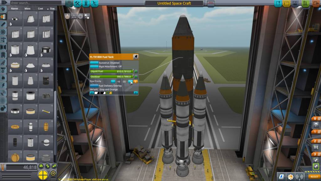 Kerbal Space Program building a rocket