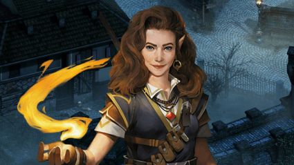 Octavia from Pathfinder Kingmaker with Pillars of Eternity Background