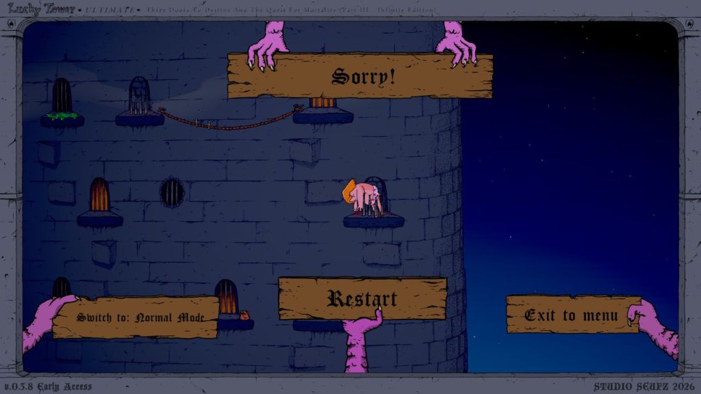 Lucky Tower Ultimate Death Screen