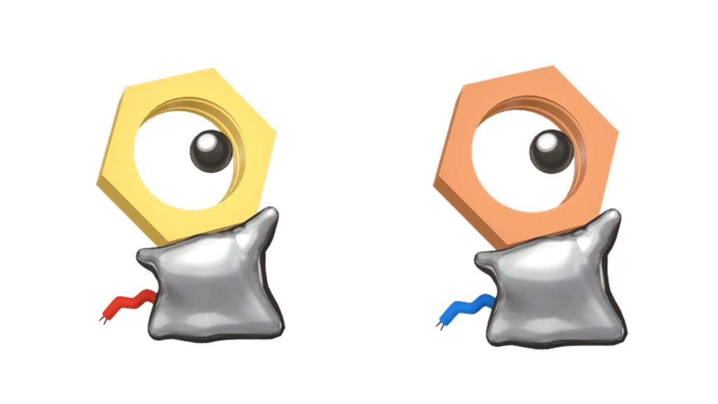 Meltan vs Shiny Meltan Comparison