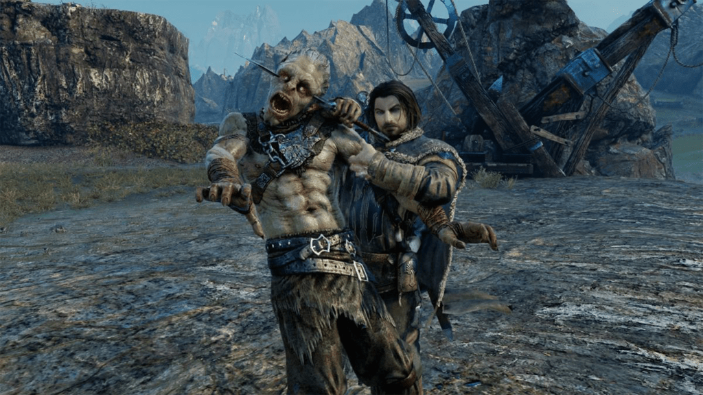 A screenshot from Middle-earth: Shadow of Mordor on the PlayStation 4.