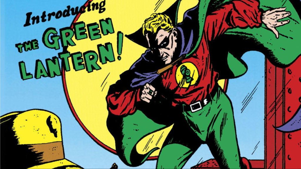 Alan Scott about to attack a crook