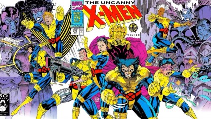 The X-Men assembled together by Jim Lee